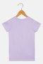Kids Girl Crew Neck Short Sleeve Kuromi T-Shirt, Purple - 3