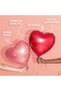 5 Pcs Red & Rose Gold 18 Inch Heart Shape Foil Balloons with Shiny Surface For Birthdays/Anniversary/Engagement/Baby Shower/Party Decorations... - 3