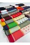 Benetton Viscose Scarf - Siena - 1001-070 - Red, Navy Blue - 4