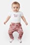 Toddlers Girl 4 Pcs Embroidered Bodysuit And Pants With Headband And Socks Set, Multicolor