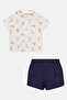 Toddlers Boy 2 Piece Graphic Print Polo Shirt And Short Set, Multicolor - 3