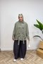 Molly Nelly Women's Stand Collar Midi Length Belted Trench Coat - 4