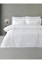 Amber Embroidered Cotton Satin Double Duvet Cover Set