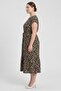 Women Animal Print Midi Dress, Multicolor - 3