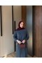 Pleated Skirt Blouse Pique Set Anka261058 - 4