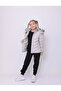 Children's coat removable hooded plush detailed girl's coat - 5