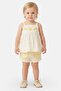 Toddlers Girl 2 Pcs Embroidered Top And Shorts Set, Yellow