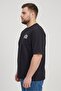 Men Crew Neck Short Sleeve Graphic Print T-Shirt, Black - 3