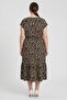 Women Animal Print Midi Dress, Multicolor - 4