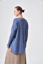116 Elastic Sleeves Merserized Tunic Indigo - 3