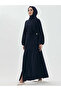 Zümra Stone-Embellished Robe - Navy Blue - 3