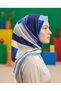 Benetton Viscose Scarf - Siena - 1005-004 - Blue - 3