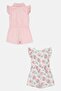 Kids Girl 2 Pcs Floral Print Jumpsuit, Multicolor - 2