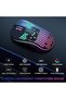 ماوس ألعاب لاسلكي بإضاءة RGB ومزامنة الموسيقى، يدعم وضع البلوتوث و2.4 جيجا هرتز مع بطارية قابلة للشحن، قابل للبرمجة. - 4