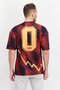 Men Sportswear Fit Brand Logo Football T-Shirt, Red/Purple - 4
