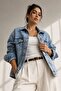 Women's Oversize Light Blue Denim Jacket My3032
