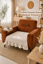 Firfirli Cotton Linen Sofa Cover, Bohemian Style, Single Seat, 60 X 75 cm - 3