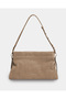 London Audrey Nubuck Stylish Daily Office Special Occasion Women's Shoulder Bag - Dark Beige - 2