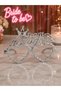 Team Bride Silver Glasses – Heart-Frame Crown and Diamond Detail Mica Bride to Be Bachelorette Party Glasses - 3