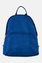 Women Solid Backpack, Slate Blue