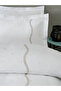 Amber Embroidered Cotton Satin Double Duvet Cover Set - 2