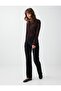 Bitter Brown Boat Neck Long Sleeve Lace Mesh Blouse - 4