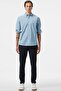 Men's Regular Fit Button-Down Collar Blue Shirt - 4