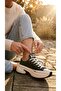 Run Star Crush Women's Sneakers High Thick Sole Canvas Sneaker Lace-Up Comfortable Daily Walking Model Shna18465C.001 - 6
