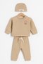 Baby&Child Smile 100% Cotton Beret 3-Piece Top and Bottom Set - 2