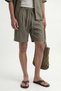 Linen Blend Bermuda Men's Shorts