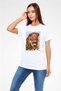 Lion White Unisex T-Shirt T-Shirt - 3