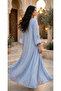 Embellished Sweetheart Square Neck Flowing Maxi Jalabiya - 3