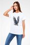 Owl White Unisex T-Shirt T-Shirt - 3