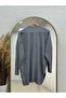 Sabisu Cold Thread Tunic with Buttoned Sleeves and Slits-Sy3310 Gray - 6