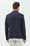 Polonara Men's Dark Navy Blue Half-Lined Polyviscon Blend Sports Blazer Jacket with Pocket - 7