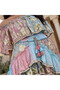 Off Shoulder Metallic Tiered Maxi Jalabiya - 2