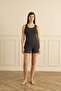 17987 Women's Wide Strap Shorts Set - 2