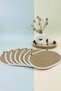 Set of 6 Oval Vegan American Serving and Multi-Purpose Bread Baskets |   Washable Supla Set (9 Colors) - 3