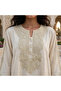 Elegant Embroidered Jalabiya with Trumpet Sleeves - 3