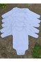 5-Piece Long Sleeve Economical Baby Girl and Boy Envelope Collar Snap-On Bodysuit Undershirt - 2