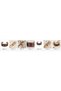 Red and White Mosaic Wide Form Thick Copper Bracelet, Hand-Embroidered Adjustable Model - 2