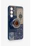 Samsung S23Fe Compatible Turkish Coffee and Kilim Patterned Silicone Case - 3