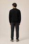 Steni New Season Men's Regular Fit Winter Crew Neck Sweatshirt Black - 4