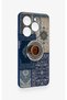 Tecno Spark 20C Compatible Silicone Case with Turkish Coffee and Kilim Pattern - 4