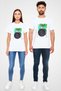 Bateri Unisex Printed White T-Shirt - Tshirt - 4