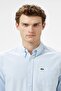 Men's Regular Fit Button-Down Collar Organic Cotton Shirt Blue
