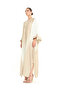 Cream A-Line Maxi Jalabiya with Embroidery
