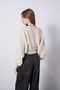 Asymmetric Buttoned Bat Sleeve Knitted Cardigan Stone - 5