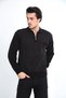 Dad Acrylic Thread Shirt Collar Single Pocket Thick Men's Sweater - 3