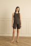 18003 Women's Wide Strap Shorts Set - 2